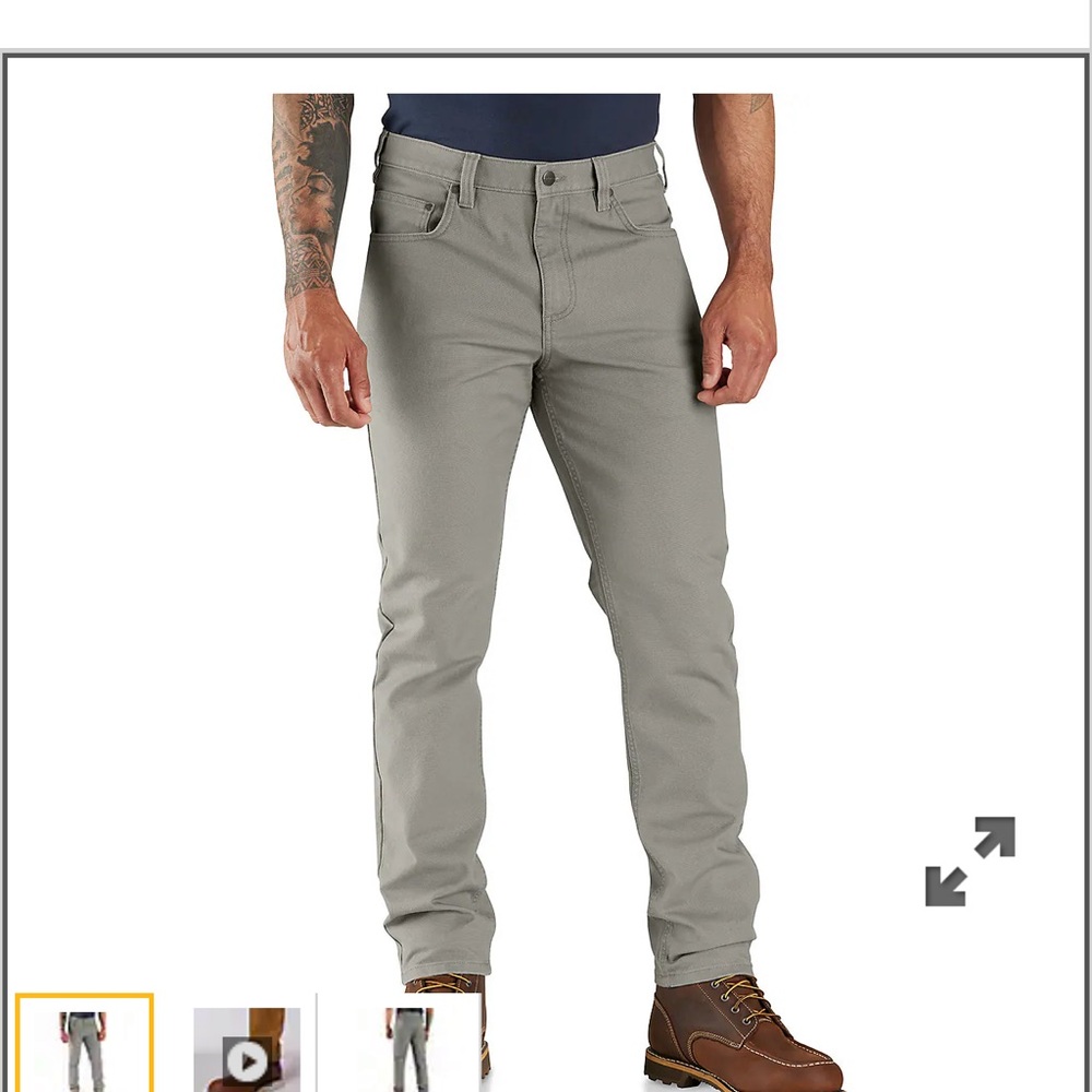 Carhartt Men's Slim Fit Gray Jeans